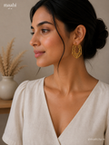 Abstract Hoop Earrings