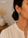 Amazonite Rough Shape Stud