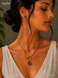 Amethyst Golden Clasp Set