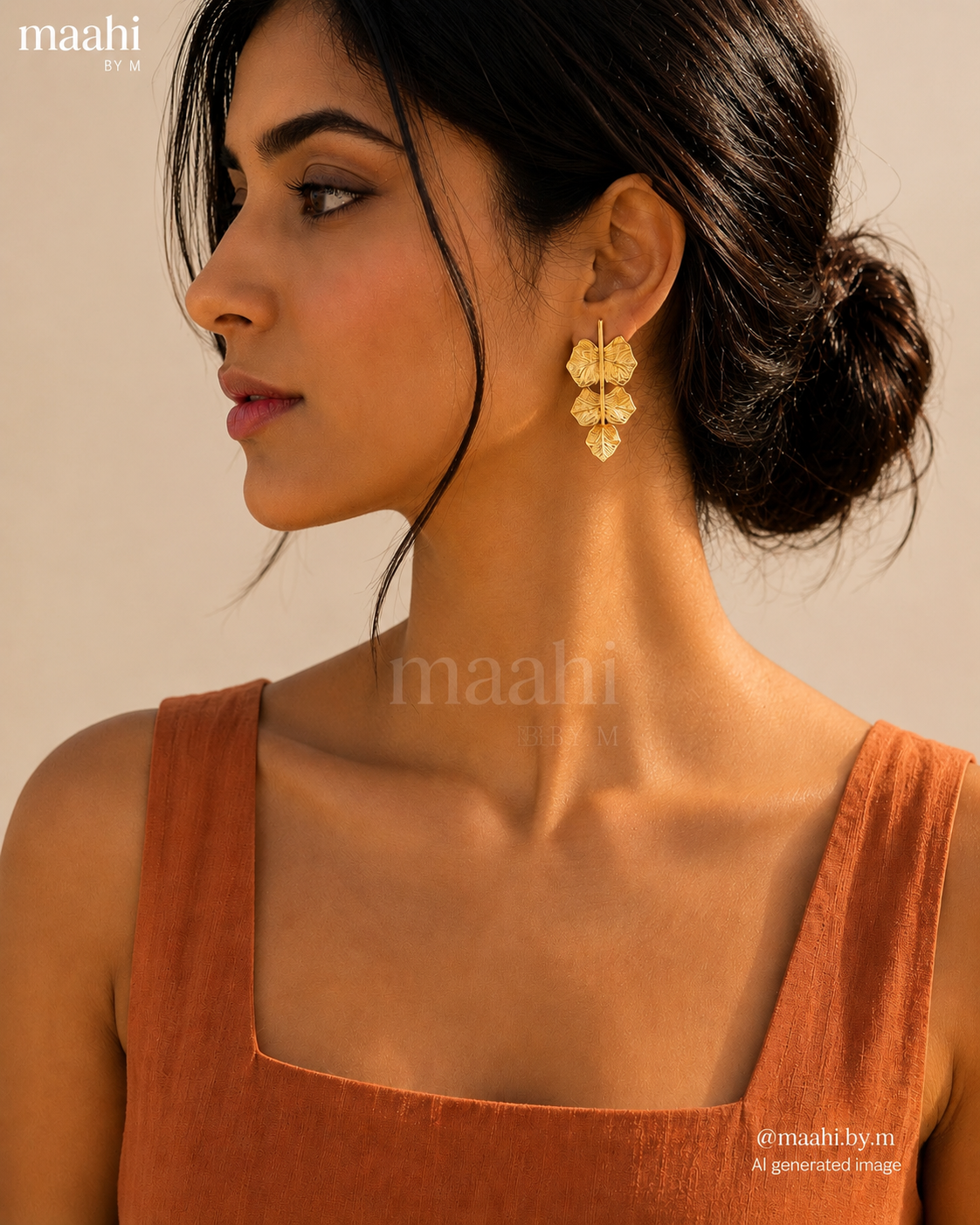 Golden Leaf Earrings