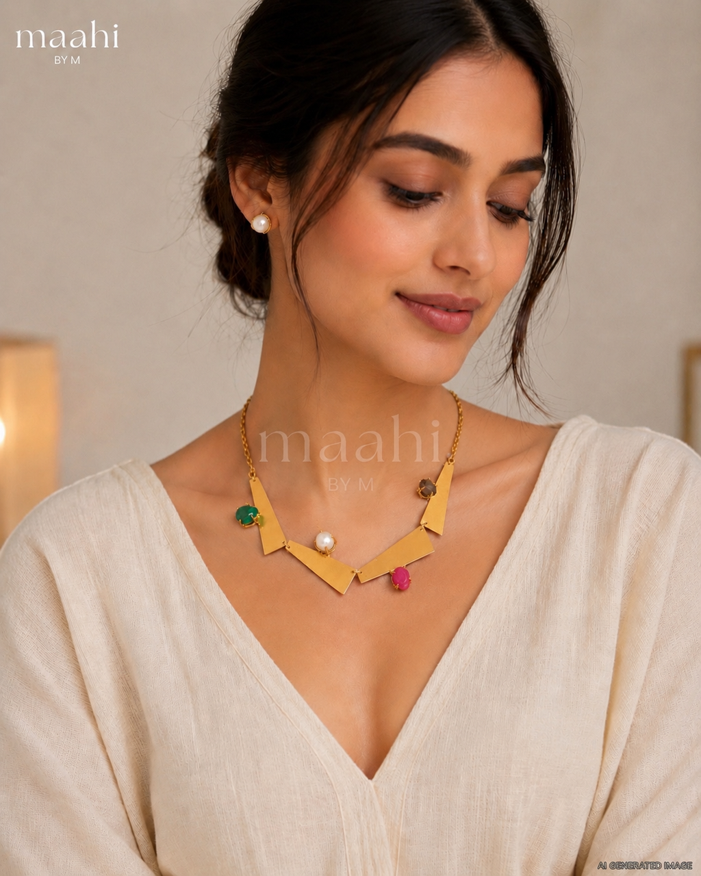Abstract Art Necklace