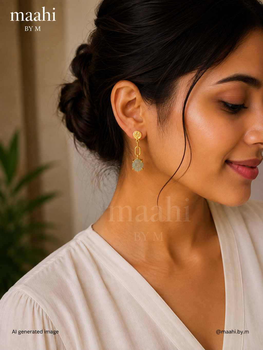 Amazonite Stone Drip Earrings