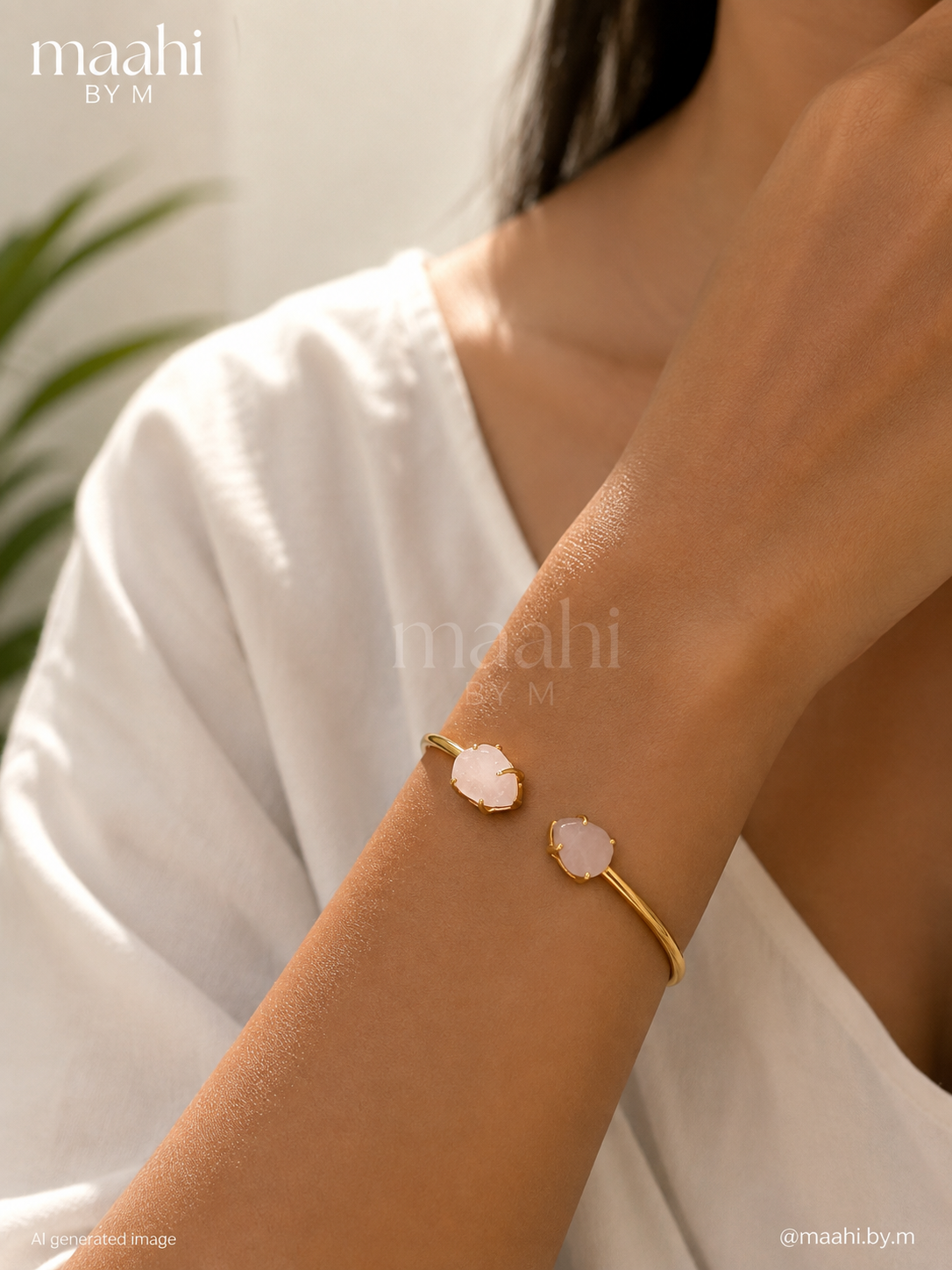 Rose Quartz Ethereal Cuff