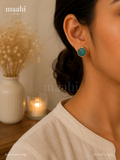 Amazonite Circle Studs