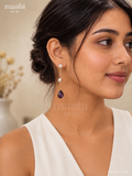 Amethyst Pearl String Earring