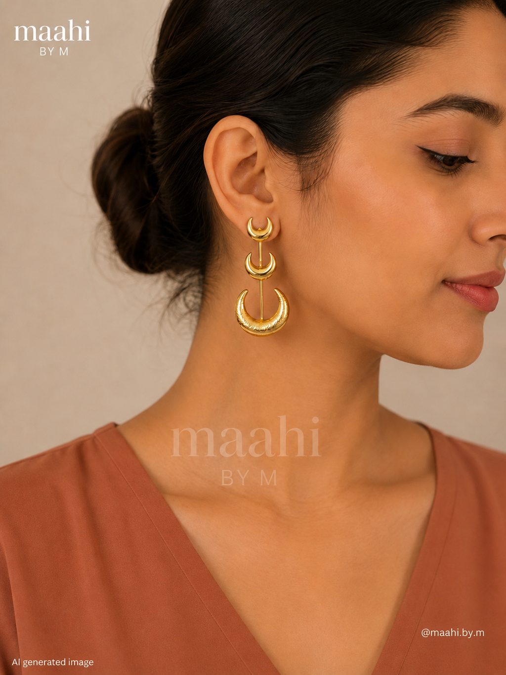 Moon Cascade Earring