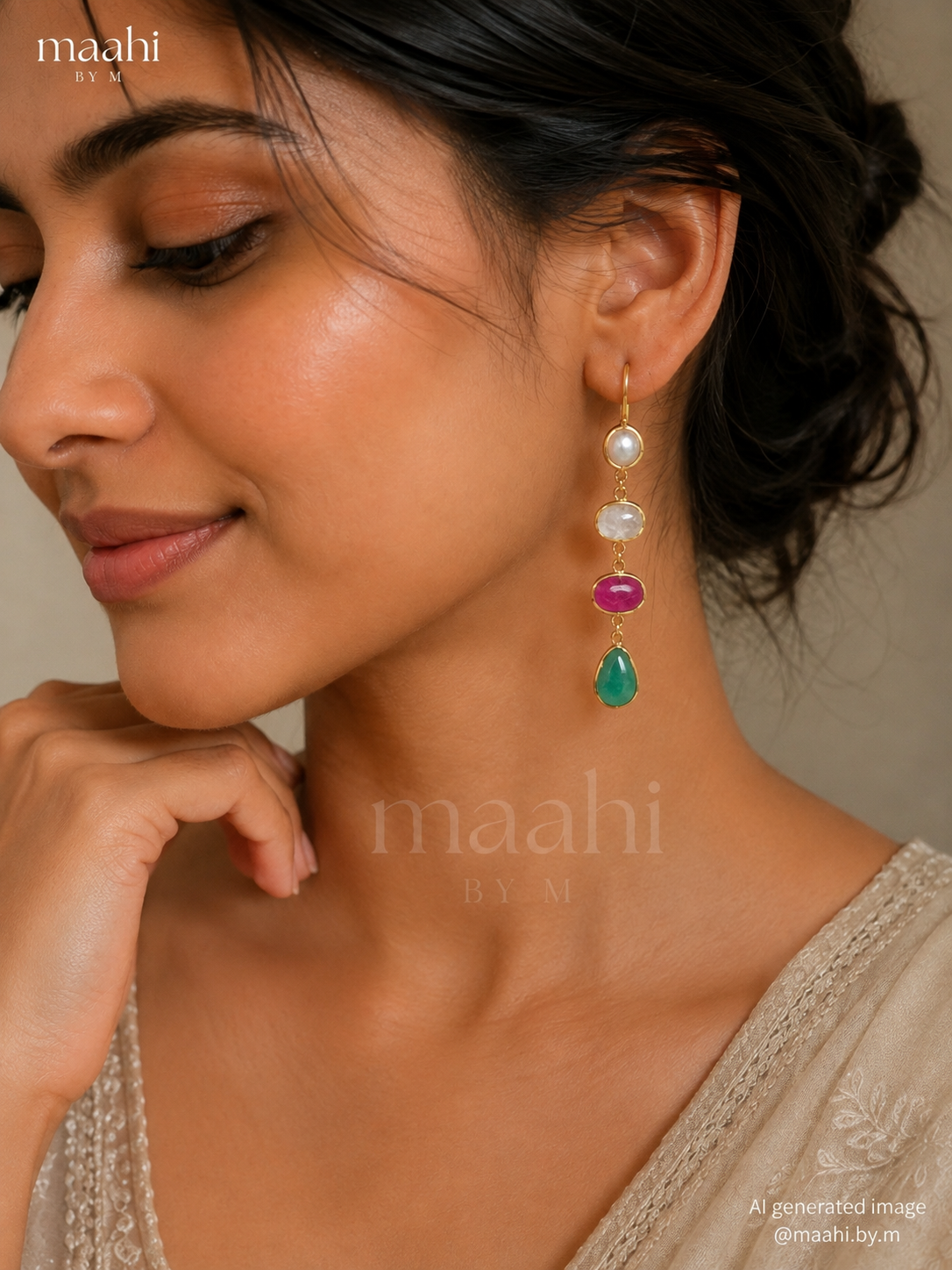 Agate Stone Danglers