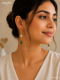 Carnelian Aventurine String Earring