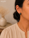 Labrodorite Big Oval Studs