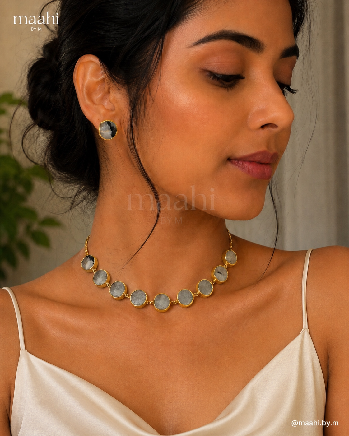 Moonstone Choker Set