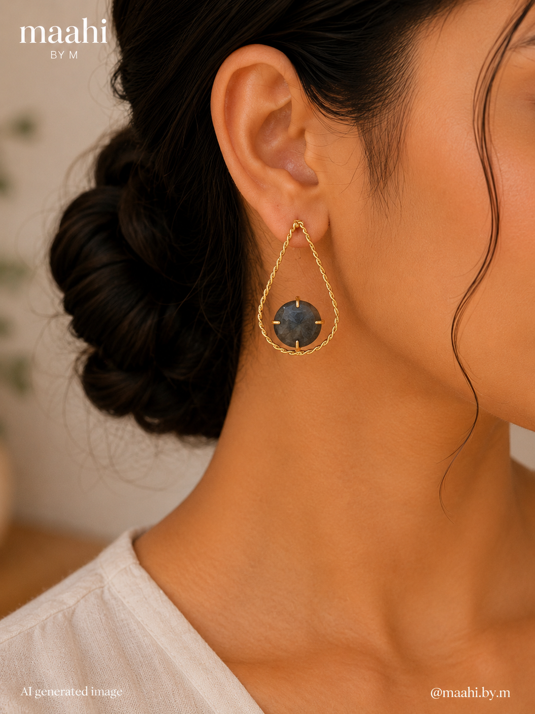 Labrodorite Tear Drop Earrings