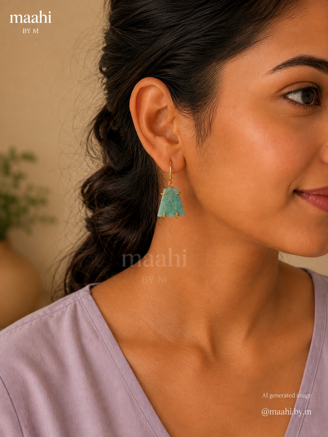 Amazonite Aura Dangler