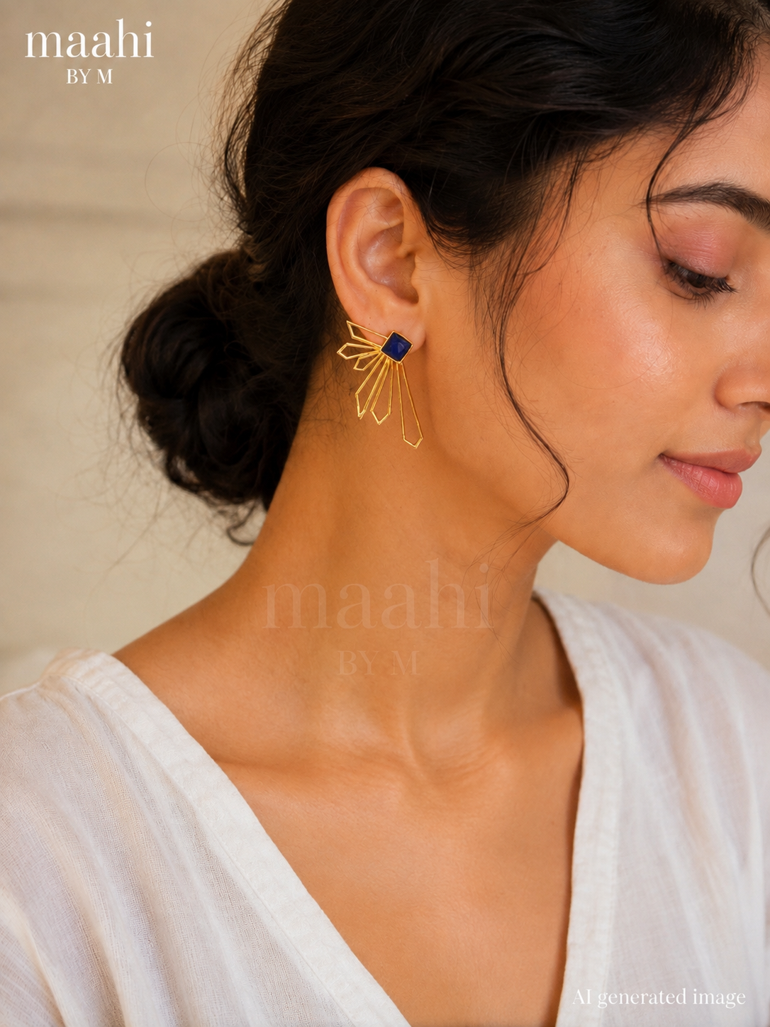 Sapphire Rays Earrings