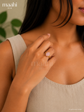 Rose Quartz Raw Stone Ring