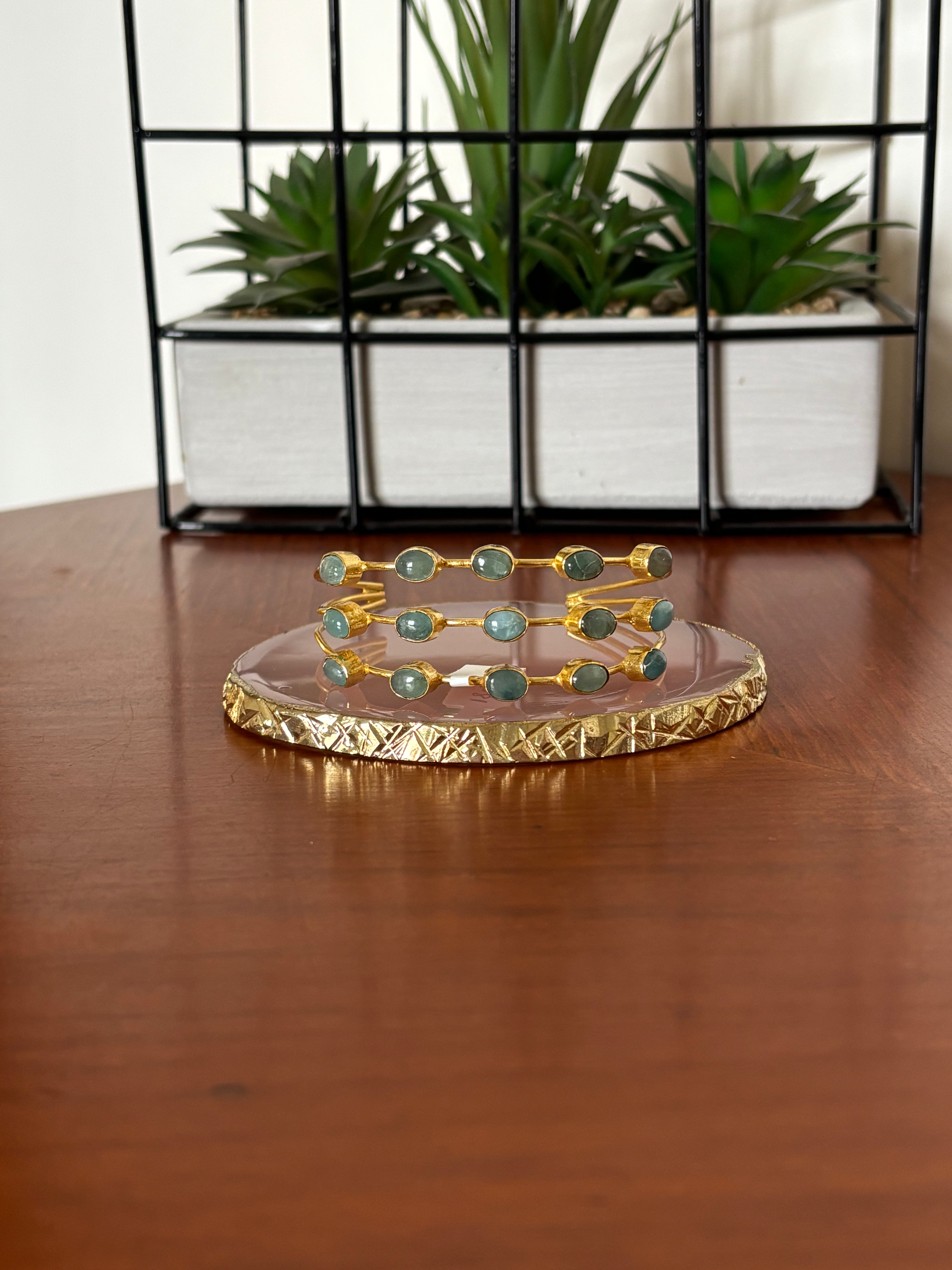 Amazonite 3 Layer stone bracelet
