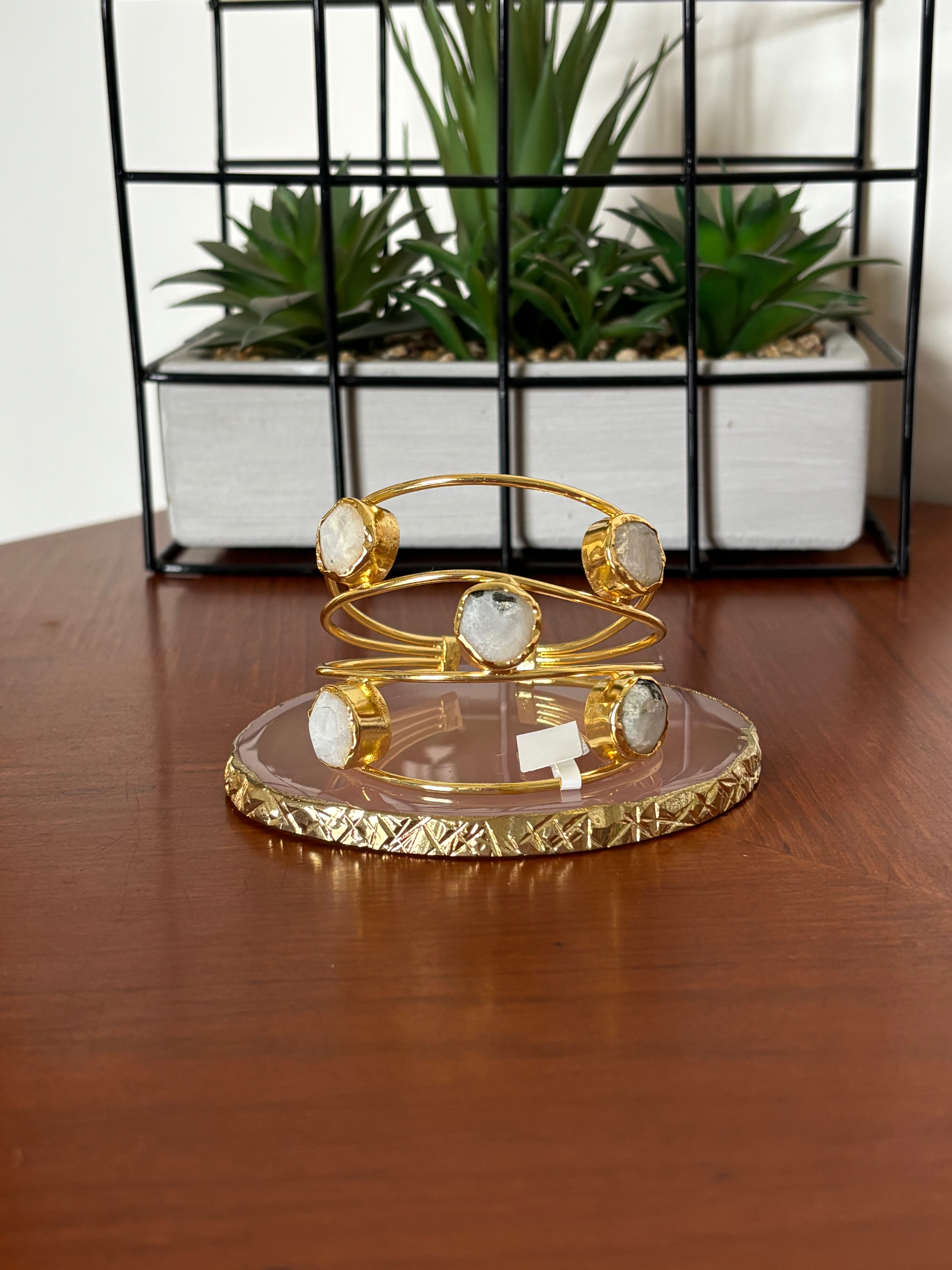Moonstone Raw 3 Layer Bracelet