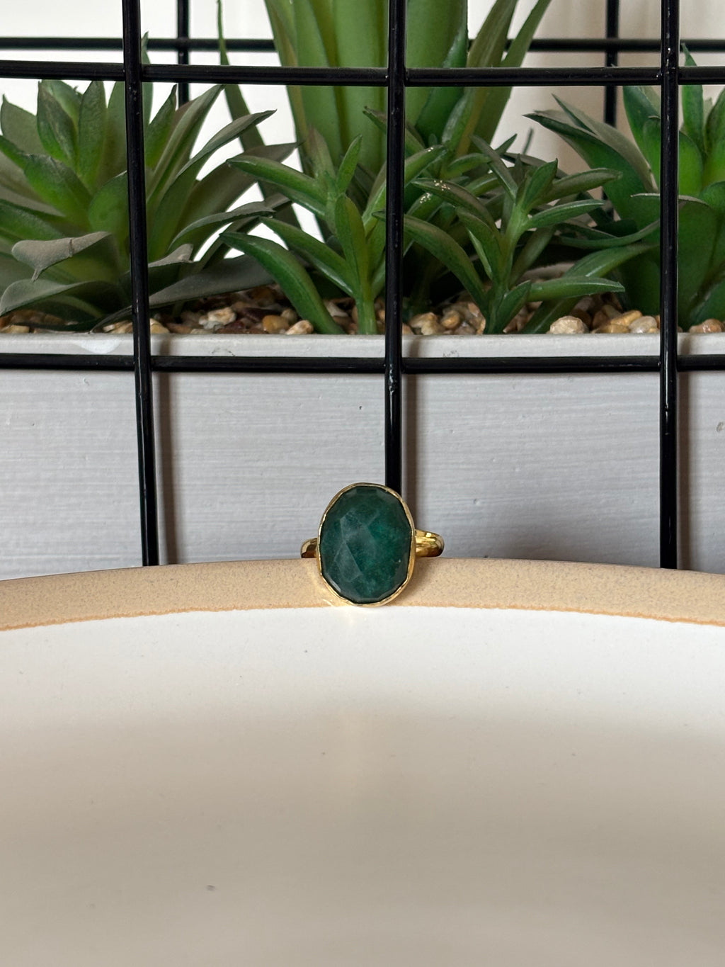 Green Aventurine Ring