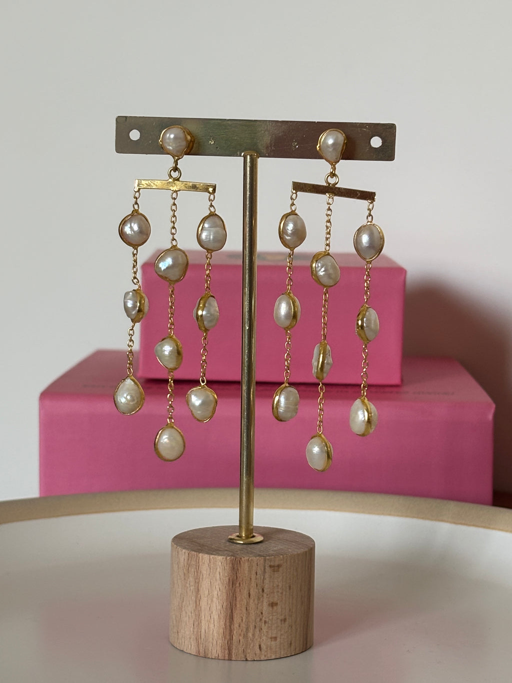 Pearl Waterfall Earring