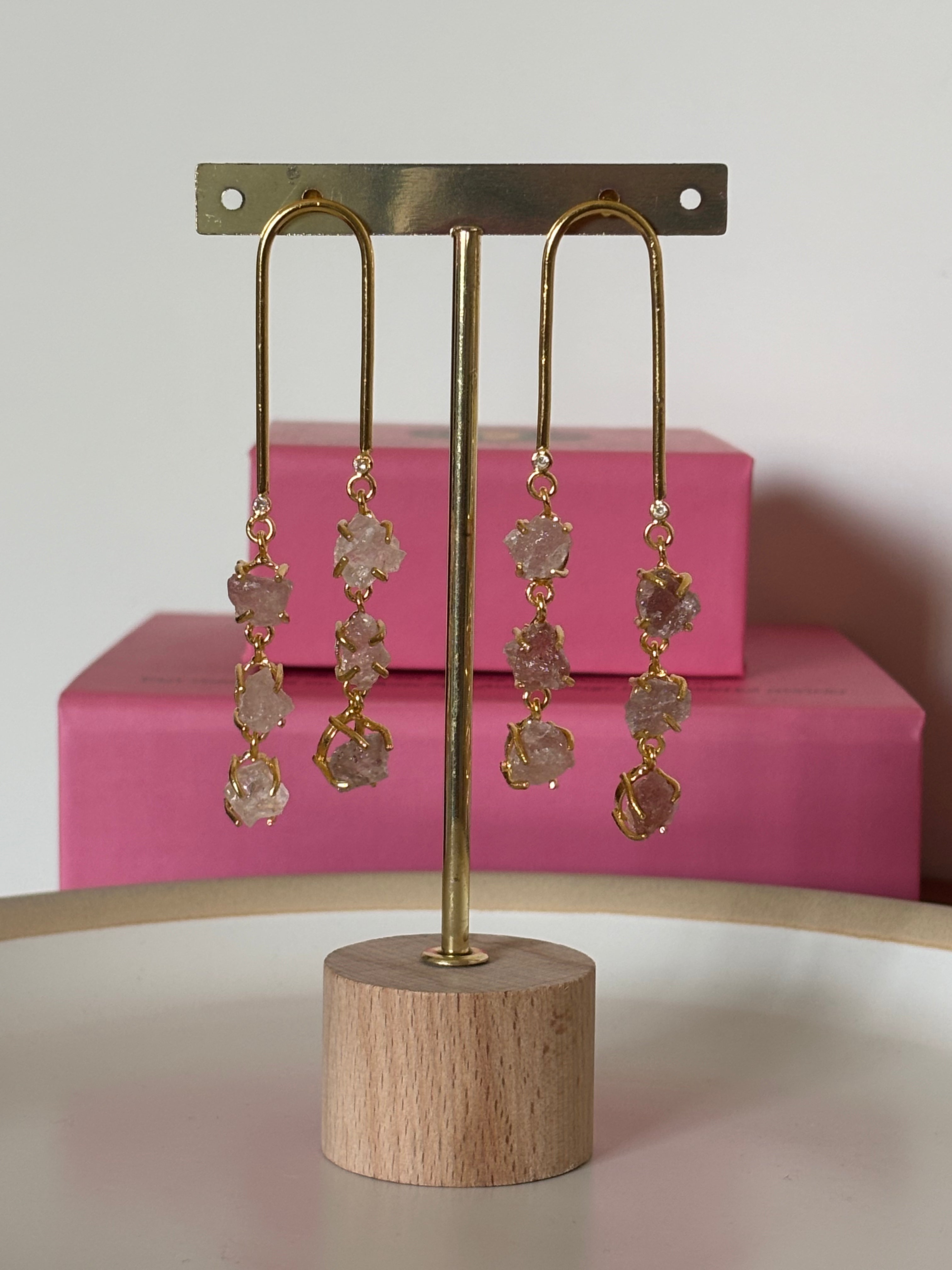 Strawberry Quartz Cascade Drops