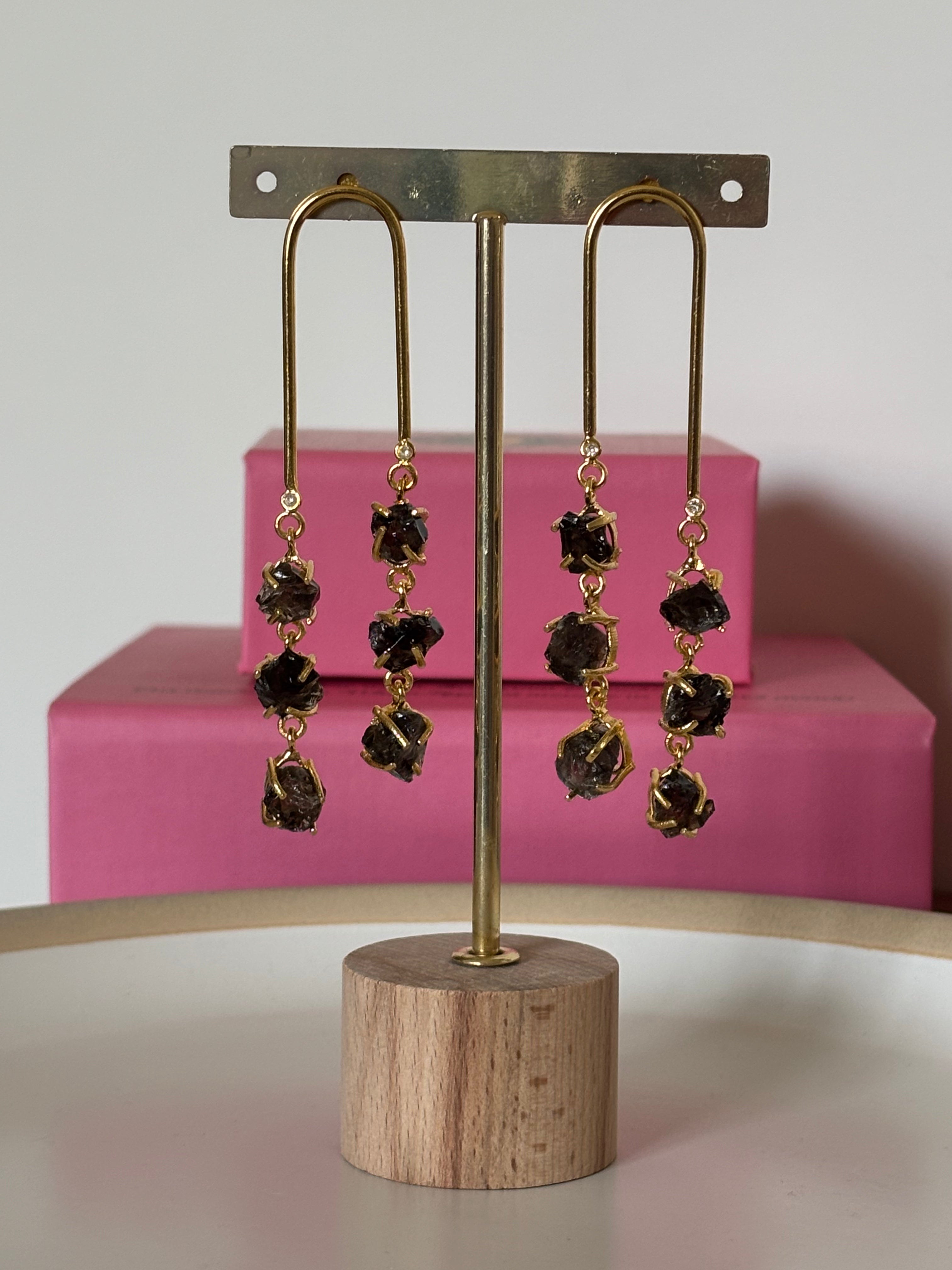 Black Onyx Cascade Drops