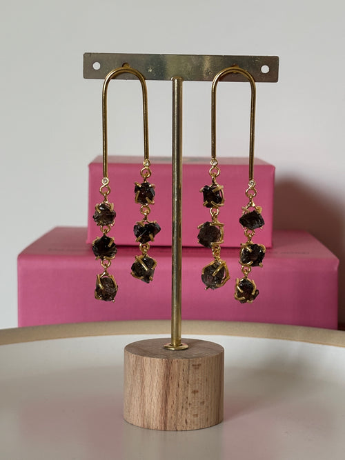 Black Onyx Cascade Drops