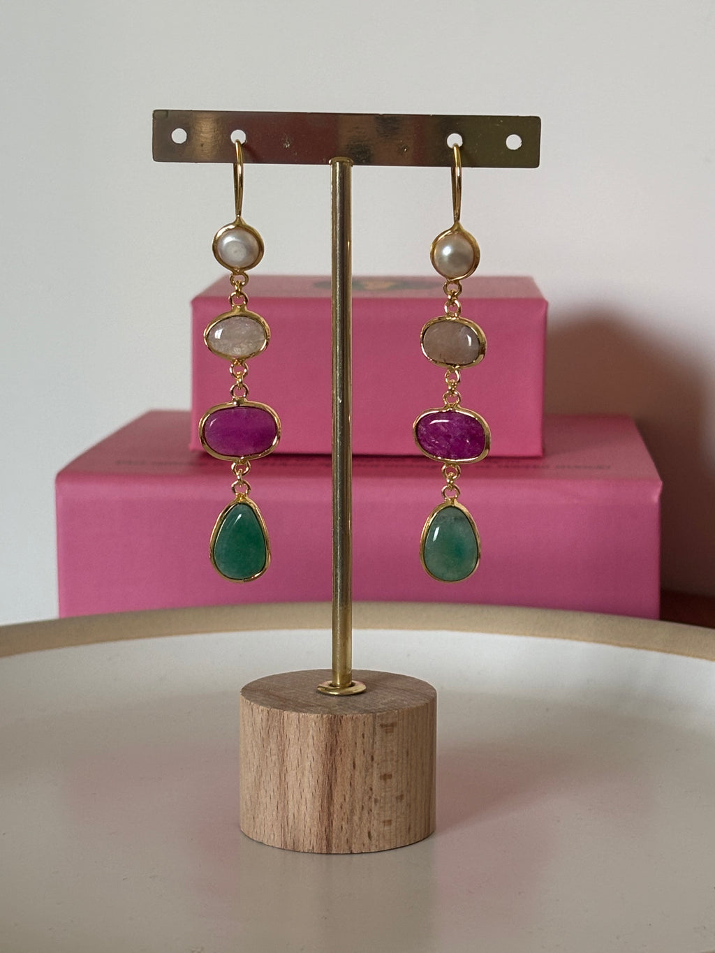 Agate Stone Danglers