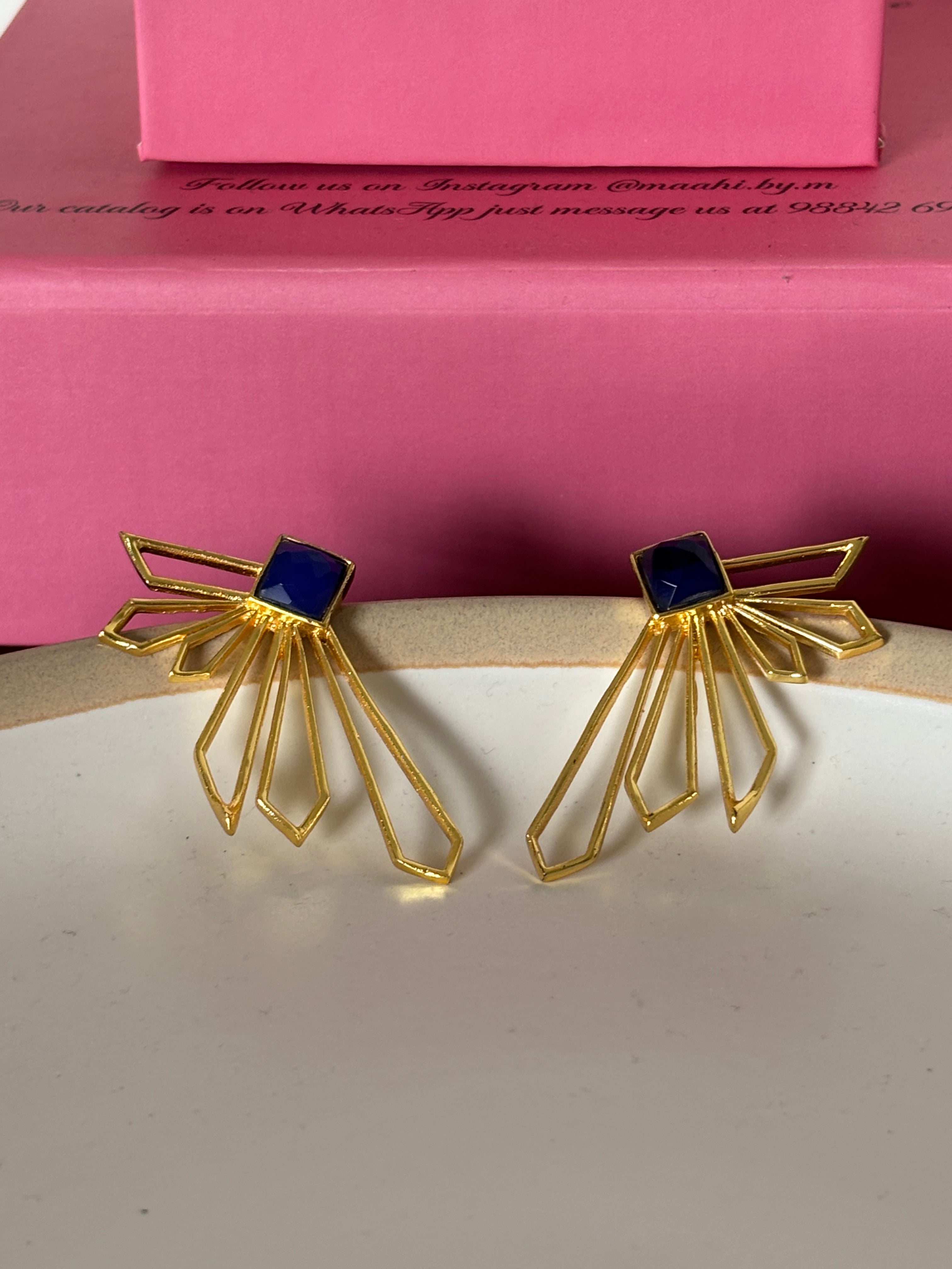 Sapphire Rays Earrings