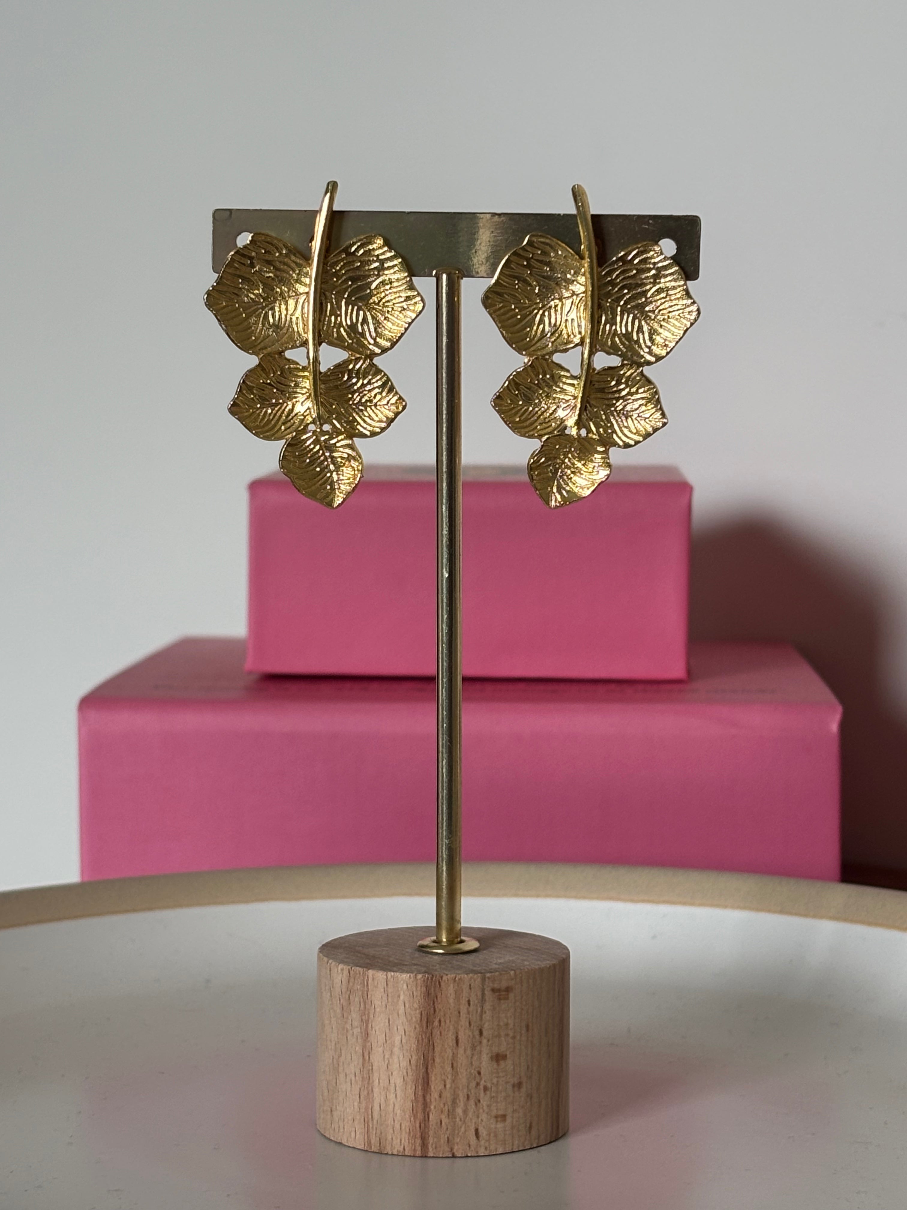 Golden Leaf Earrings