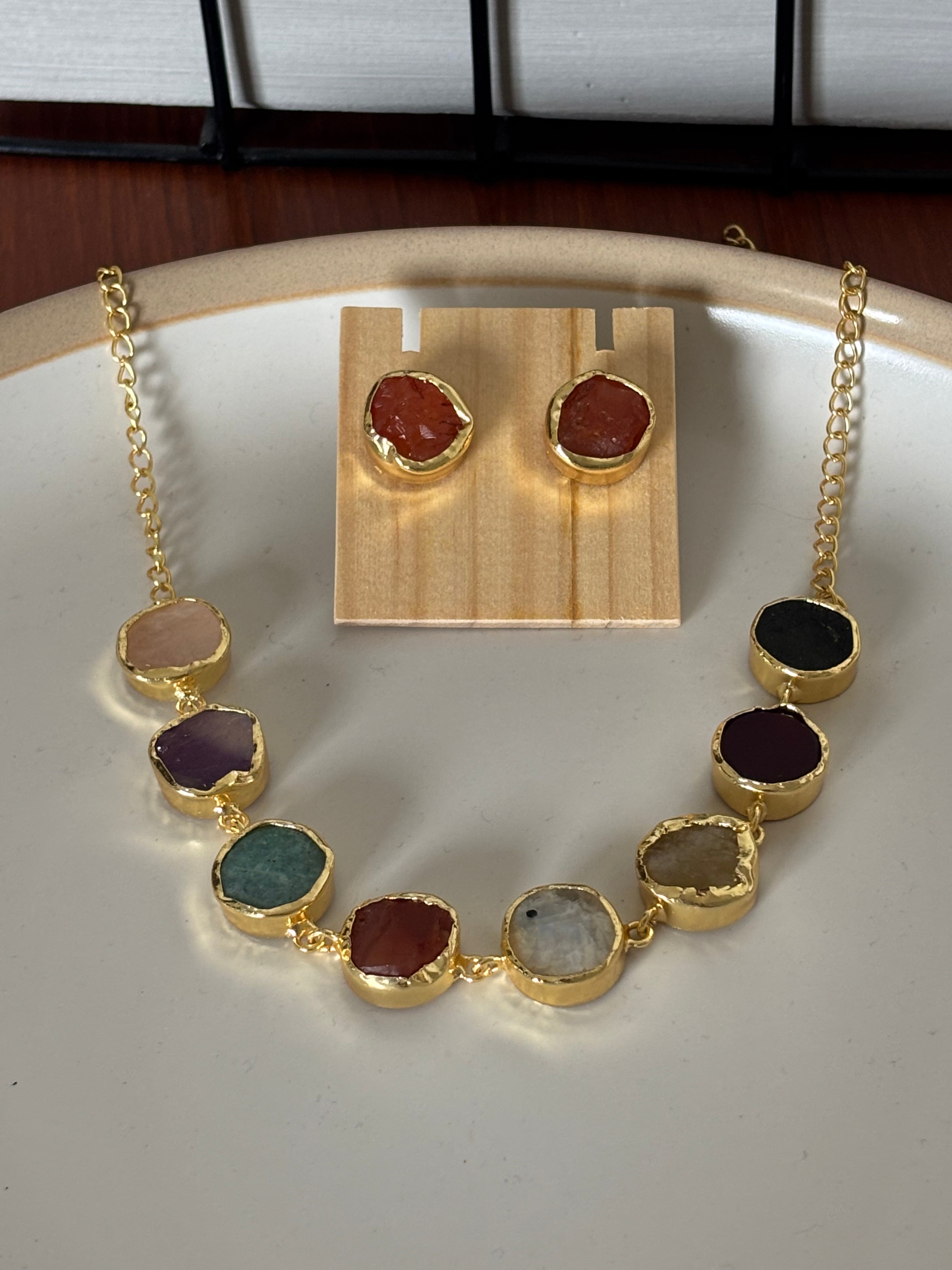 Multicolour Stone Choker 1