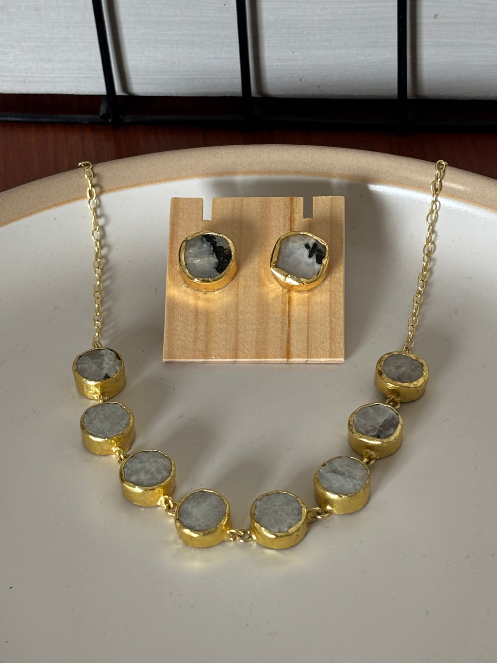 Moonstone Choker Set