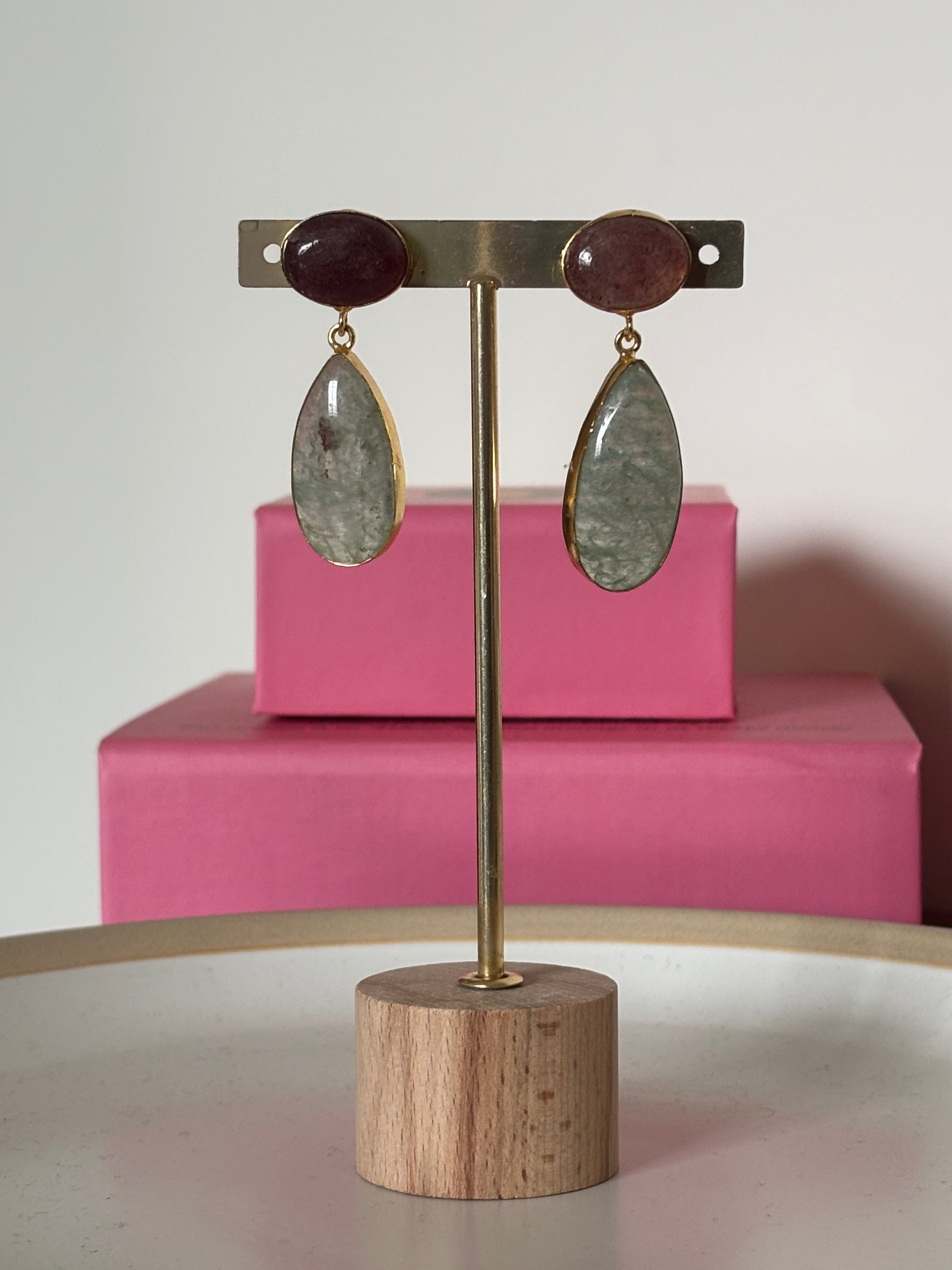 Natural Stone Danglers