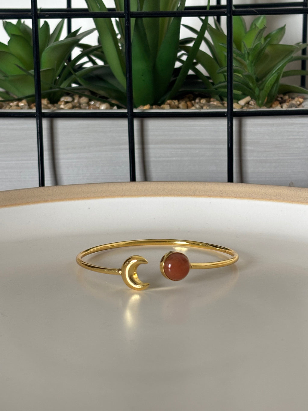 Carnelian Moon Cuff