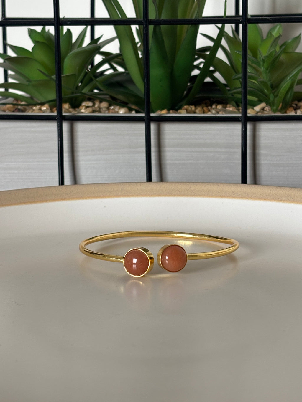Carnelian Twin Orbit Cuff