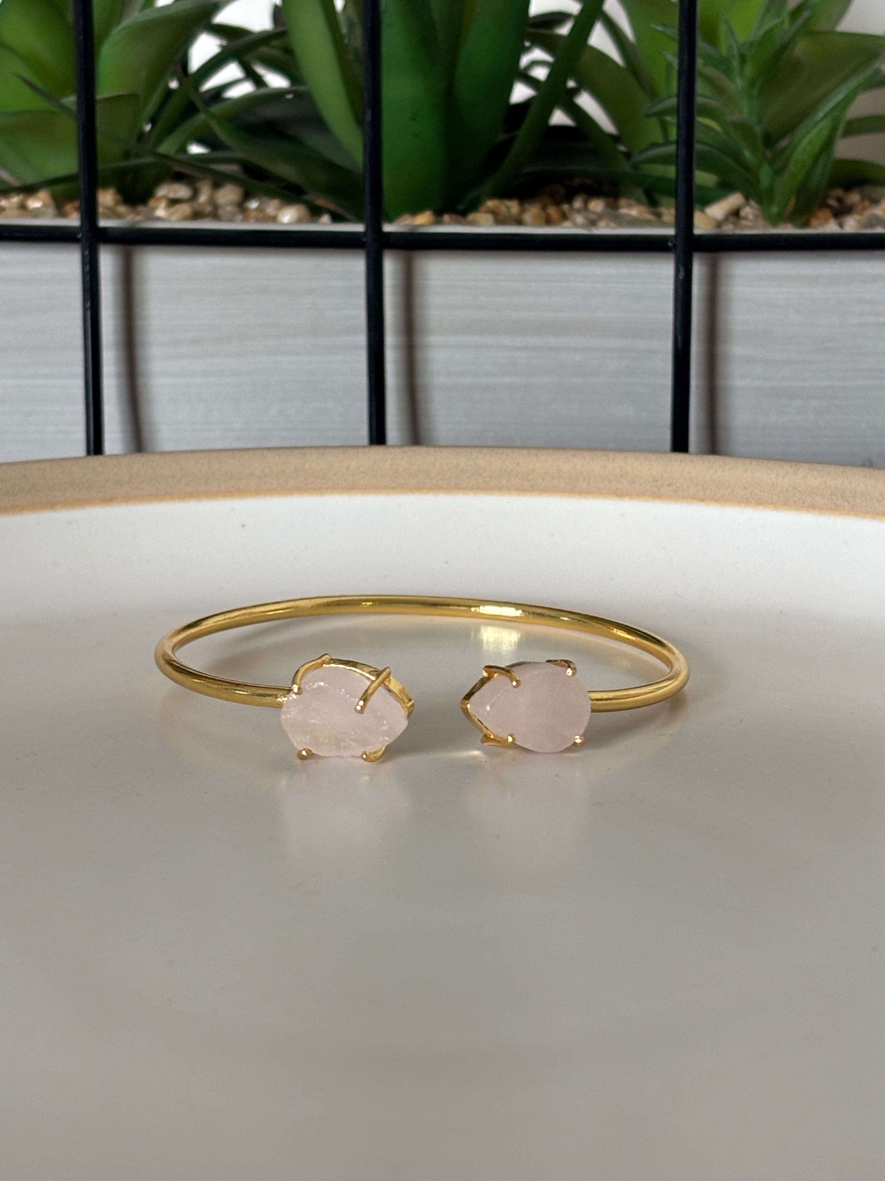 Rose Quartz Ethereal Cuff