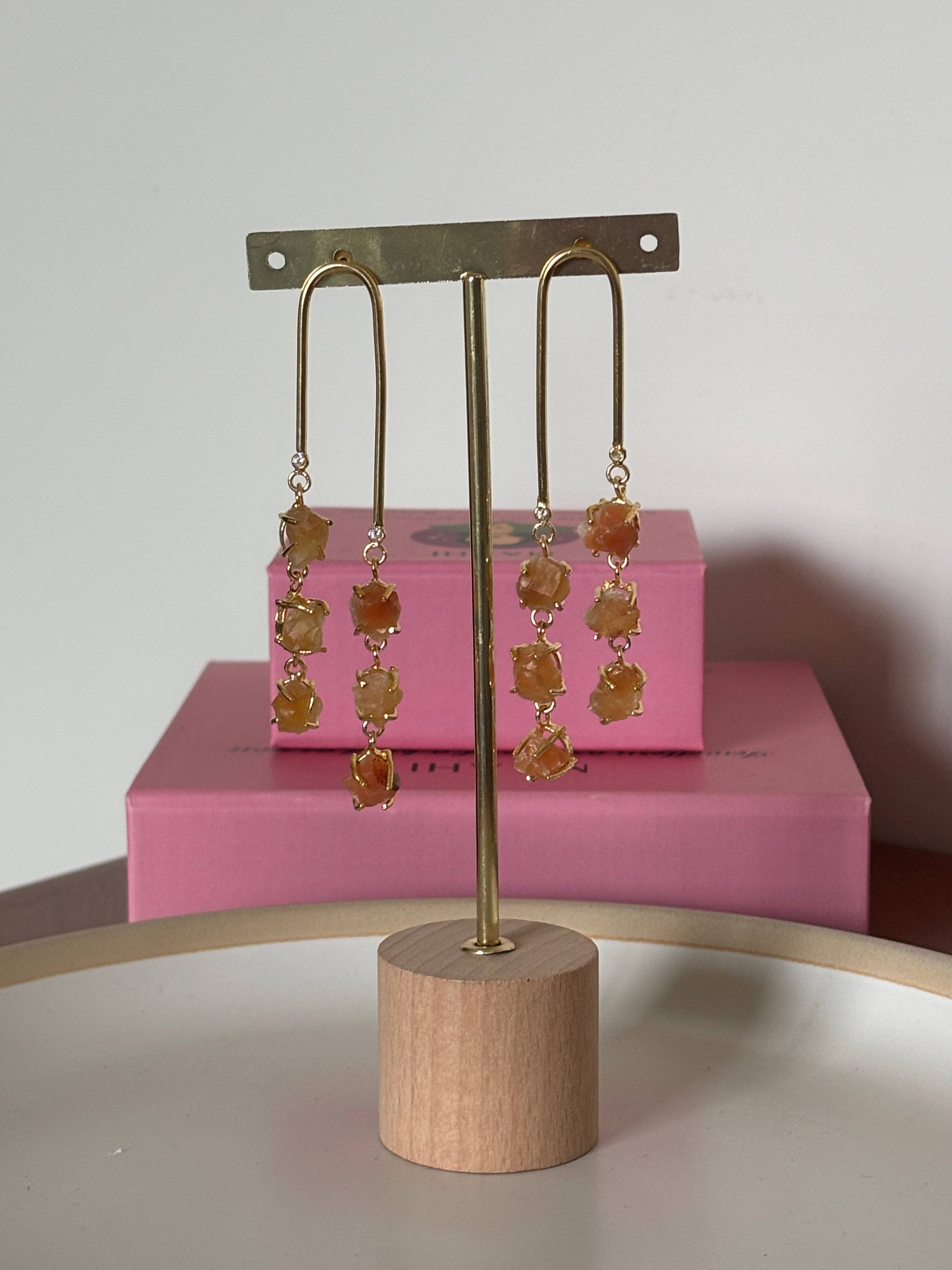 Carnelian Casacde Drops