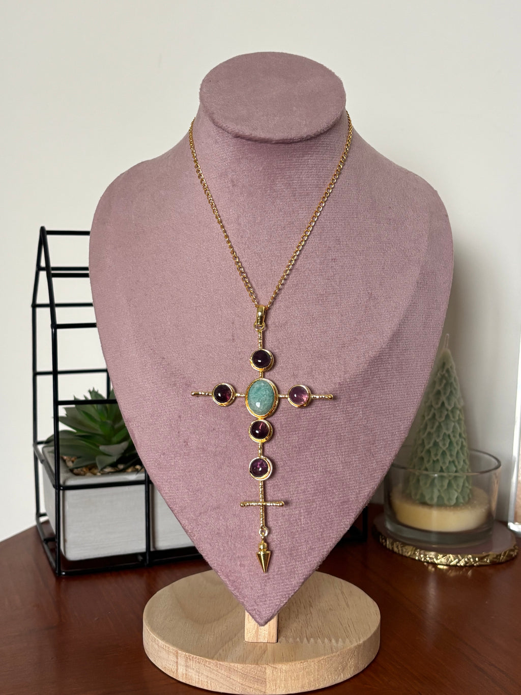 The Amazonite Cross Pendant