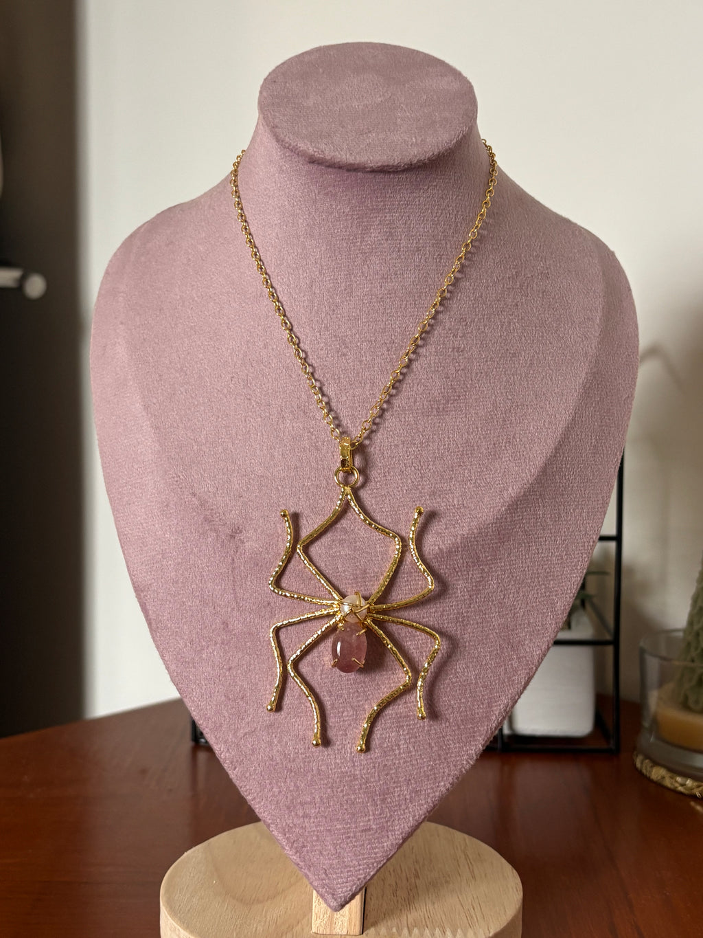 Mystic Spider Pendant Carnelian