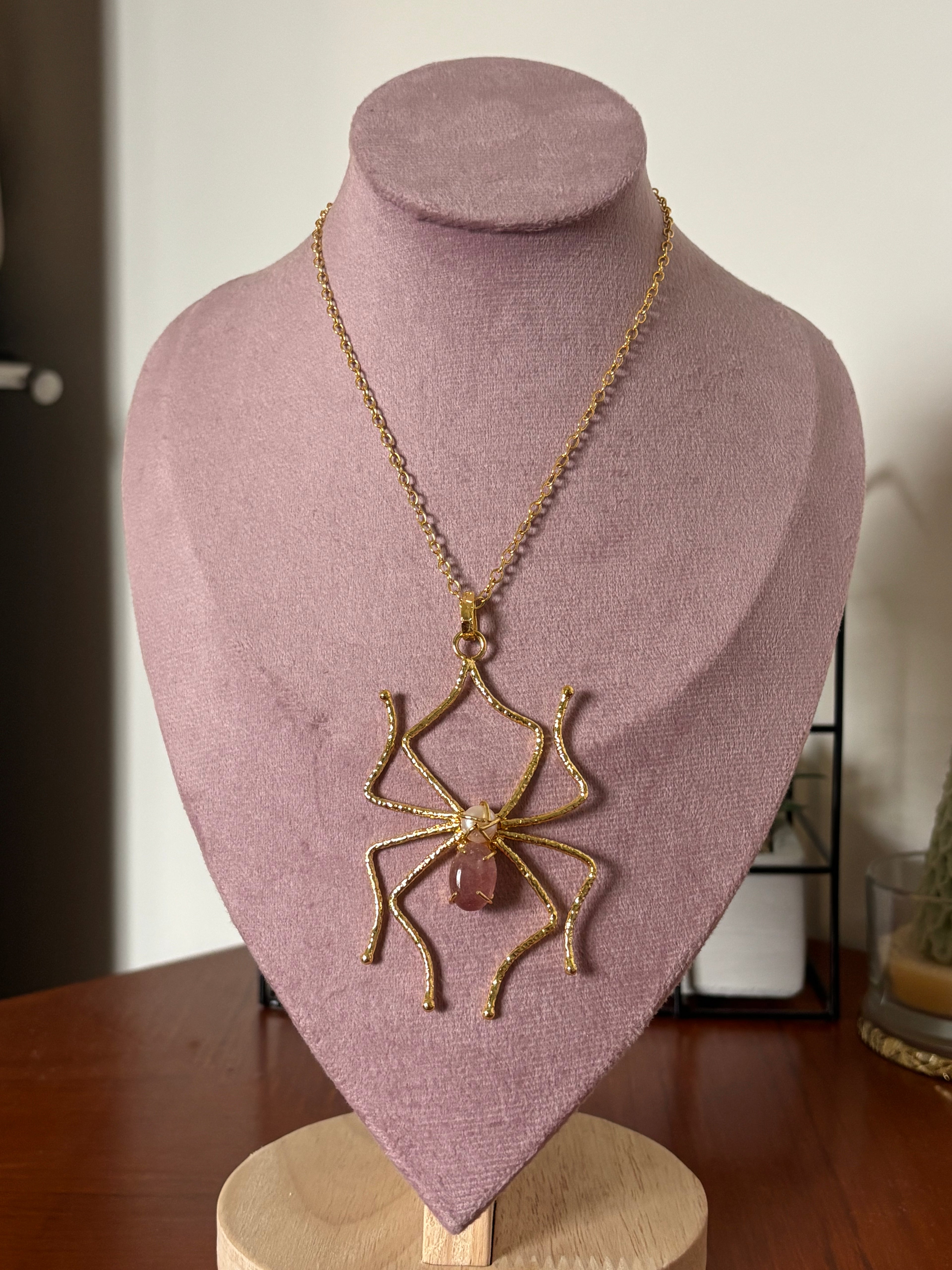 Mystic Spider Pendant Carnelian